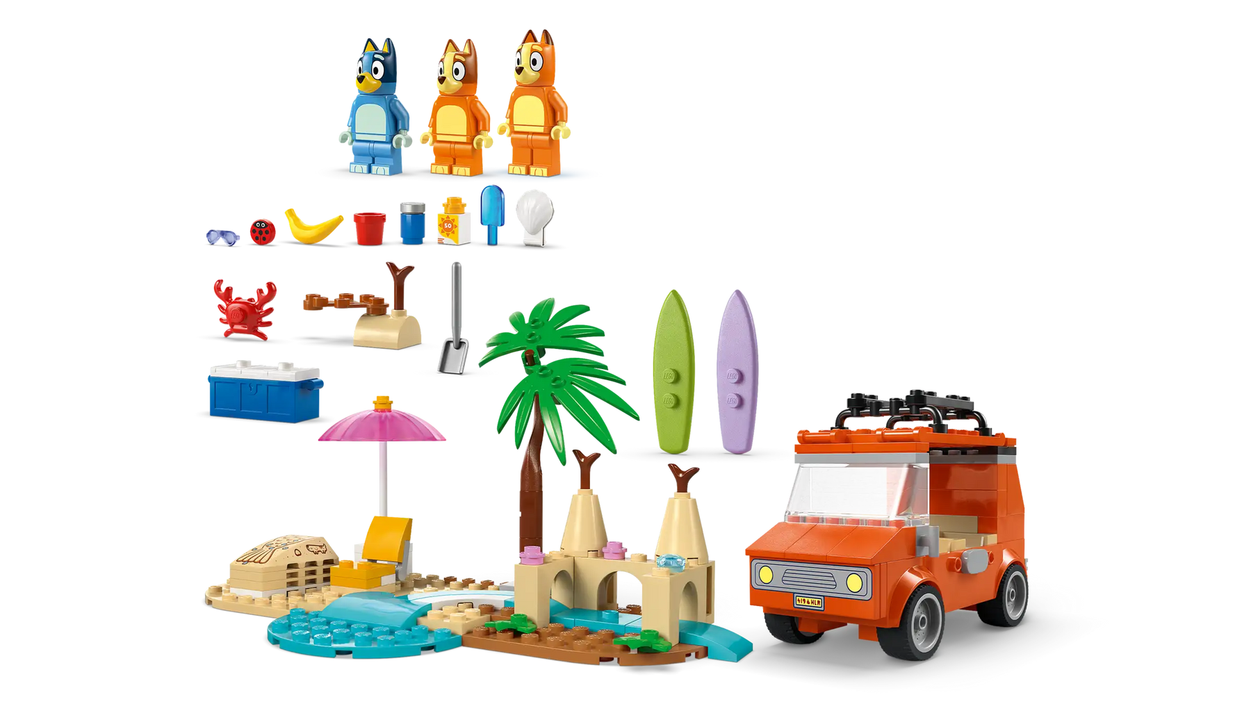 LEGO Duplo 11202 Blueyn Perheen Autoretki Rannalle