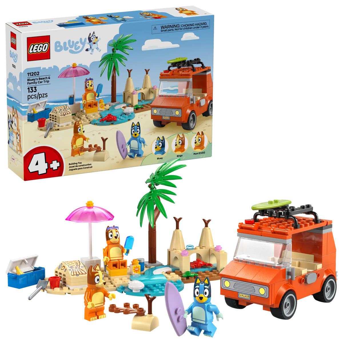 LEGO Duplo 11202 Blueyn Perheen Autoretki Rannalle