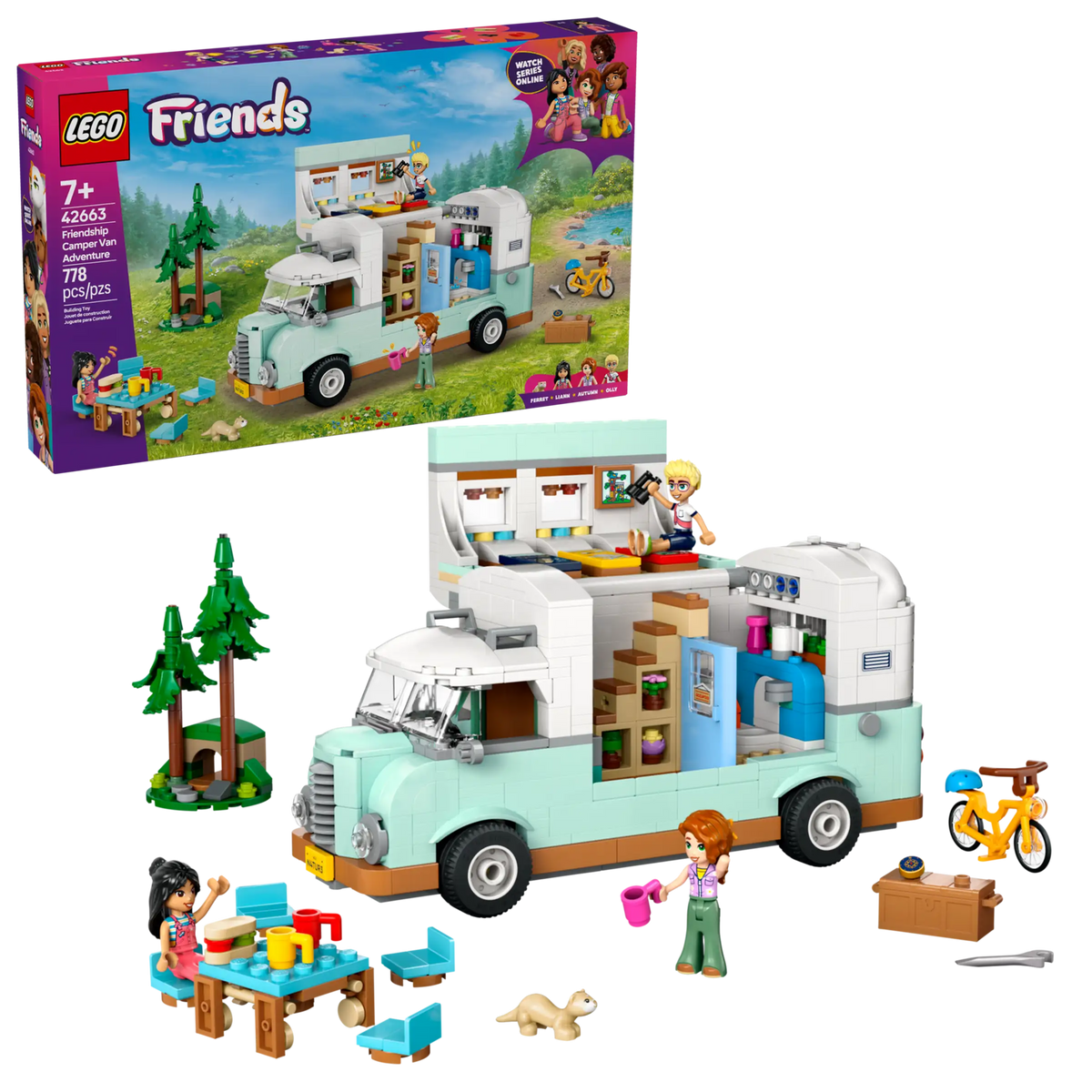 LEGO Friends 42663 Ystävien Seikkailu Matkailuautolla