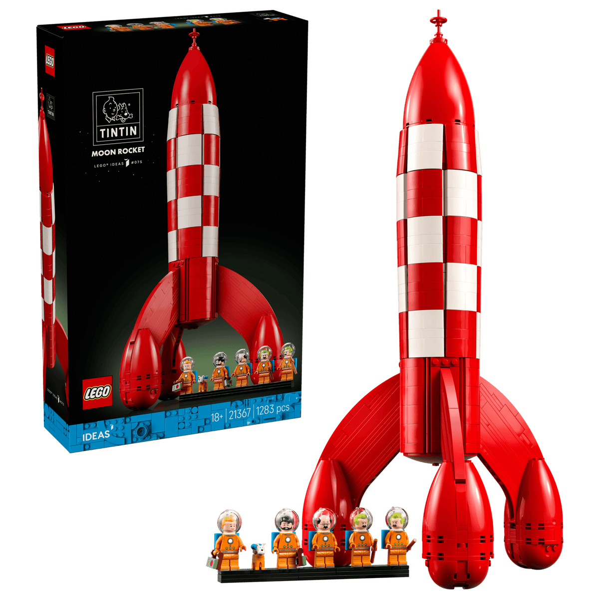 LEGO Ideas 21367 Tintin®-Sarjakuvan Kuuraketti