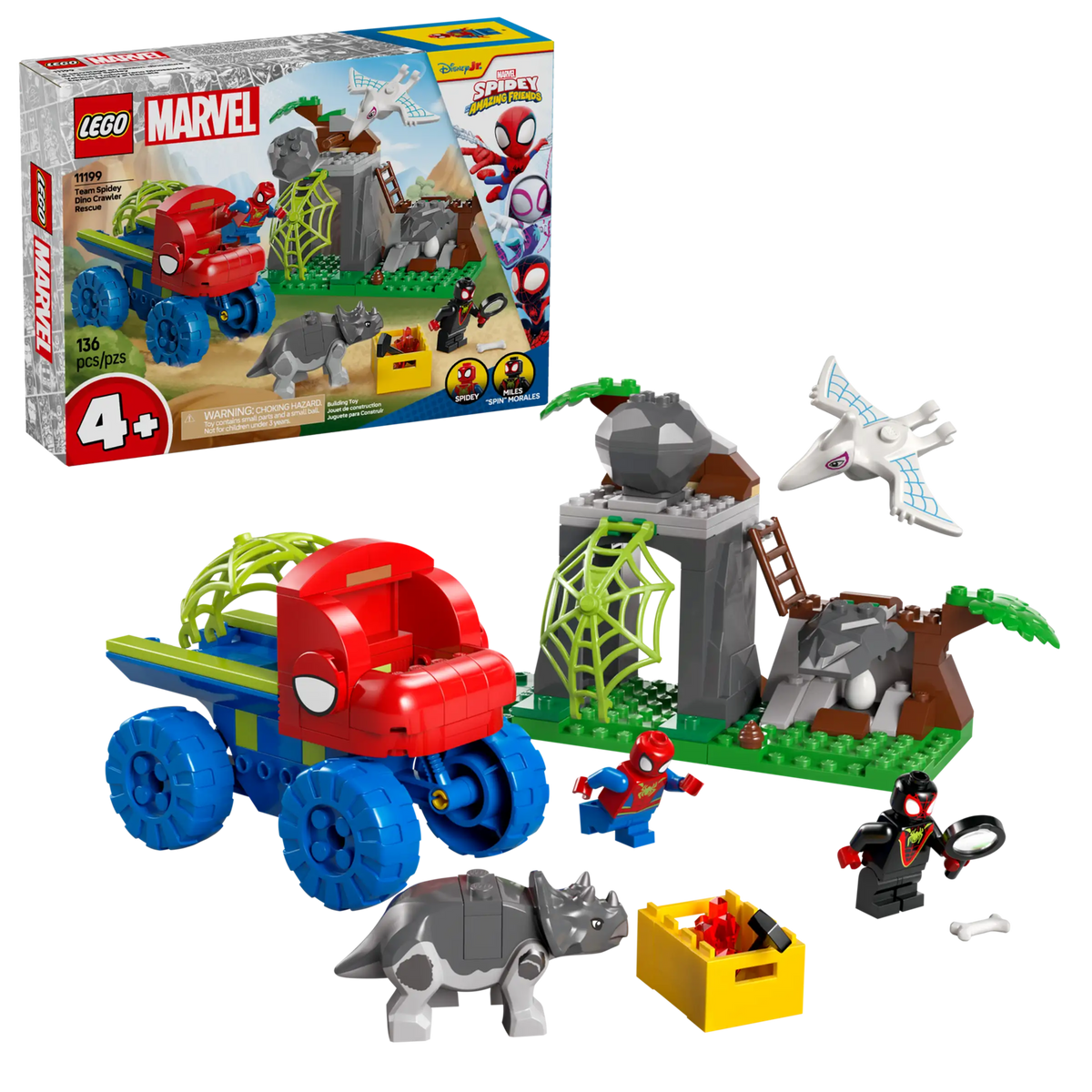LEGO Marvel 11199 Team Spideyn Pelastustehtävä Dinomönkijällä