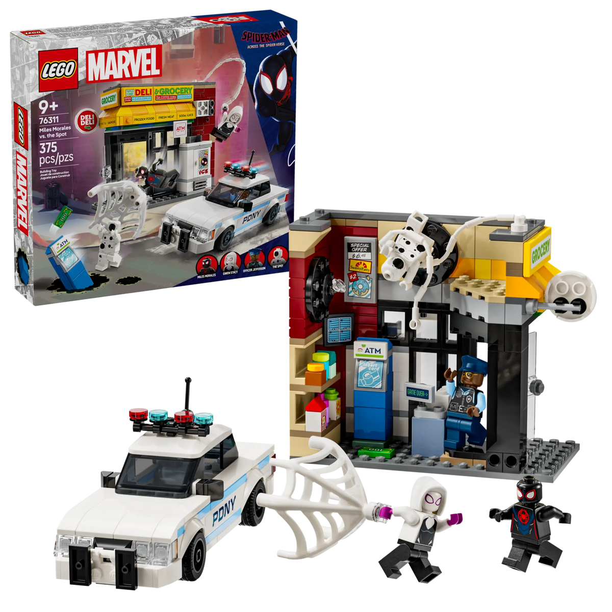LEGO Marvel 76311 Hämähäkkiversum Miles Morales Vastaan Pilkku