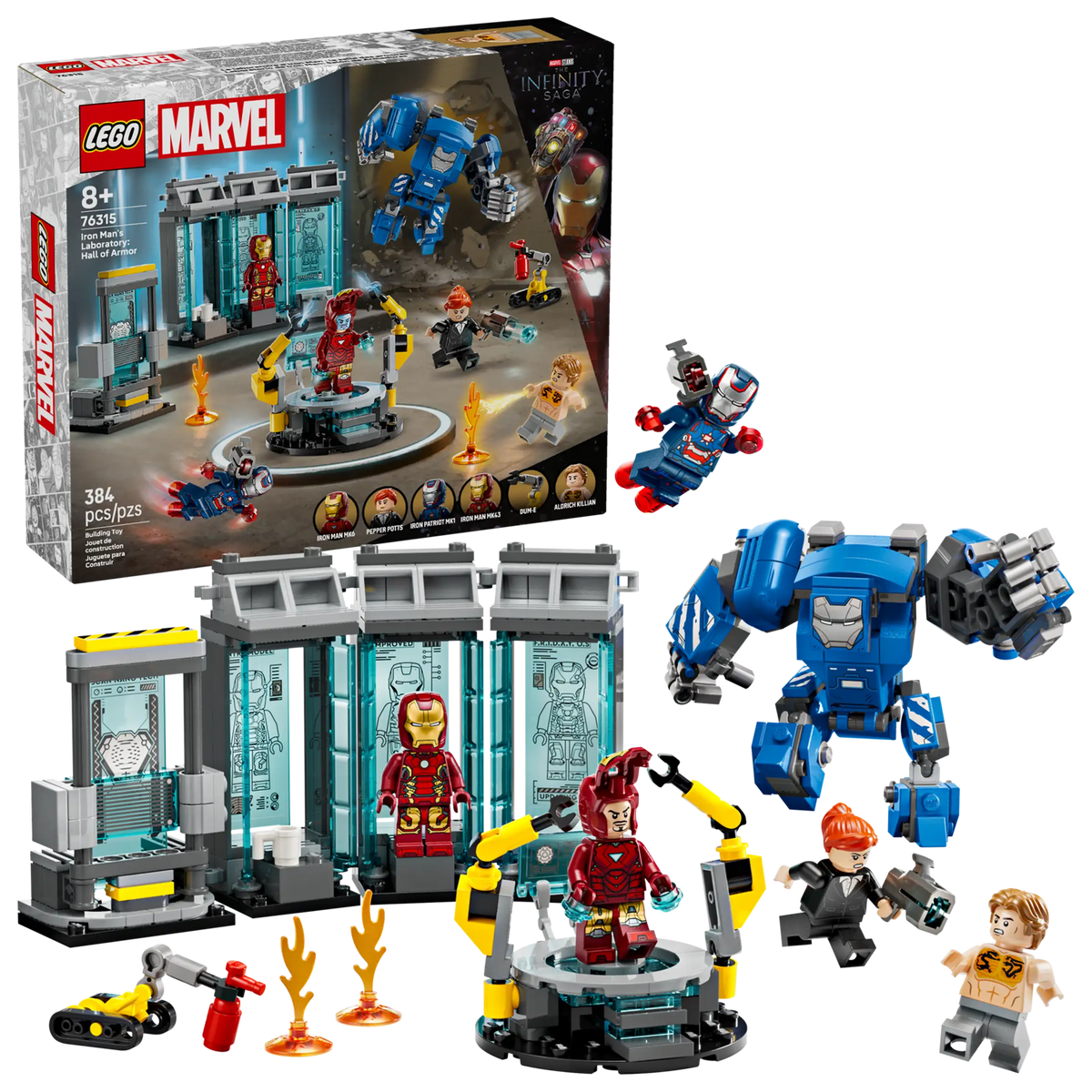 LEGO Marvel 76315 Iron Manin Laboratorio - Haarniskahuone