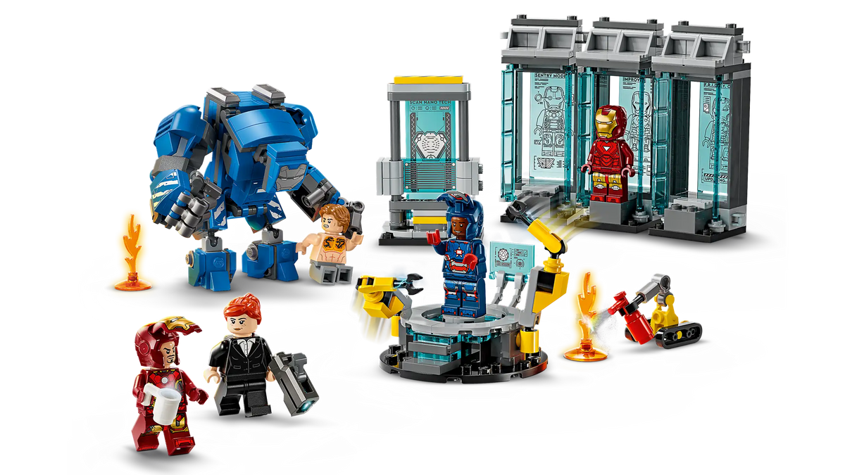 LEGO Marvel 76315 Iron Manin Laboratorio - Haarniskahuone