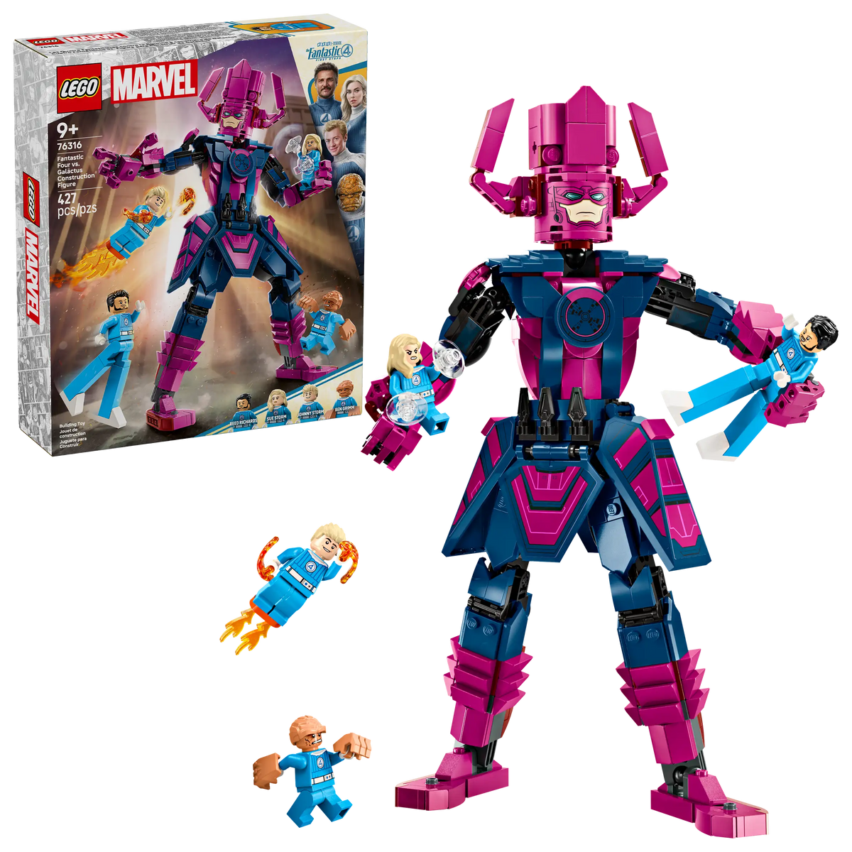 LEGO Marvel 76316 Ihmeneloset Vastaan Galactus-rakennushahmo