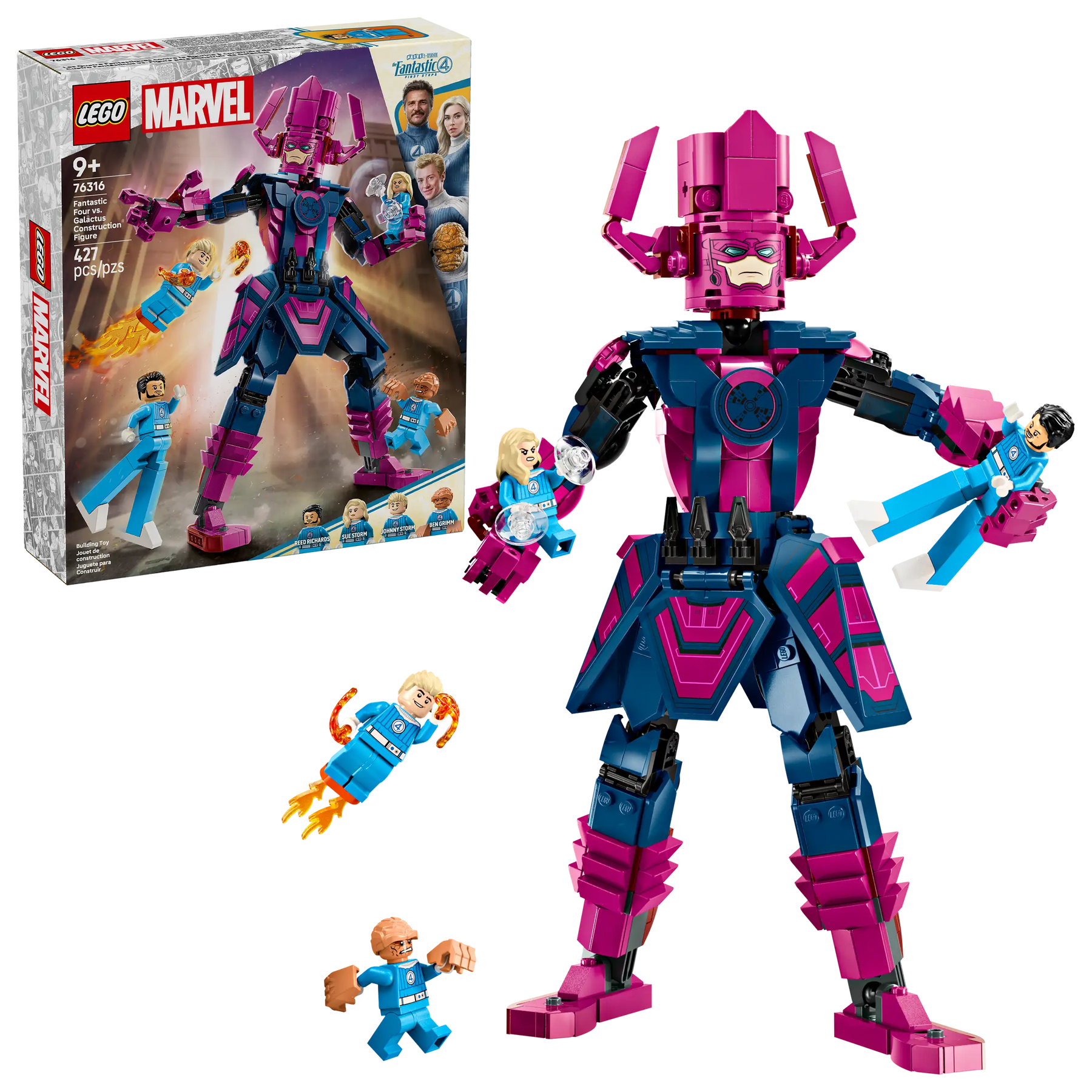 LEGO Marvel 76316 Ihmeneloset Vastaan Galactus-rakennushahmo