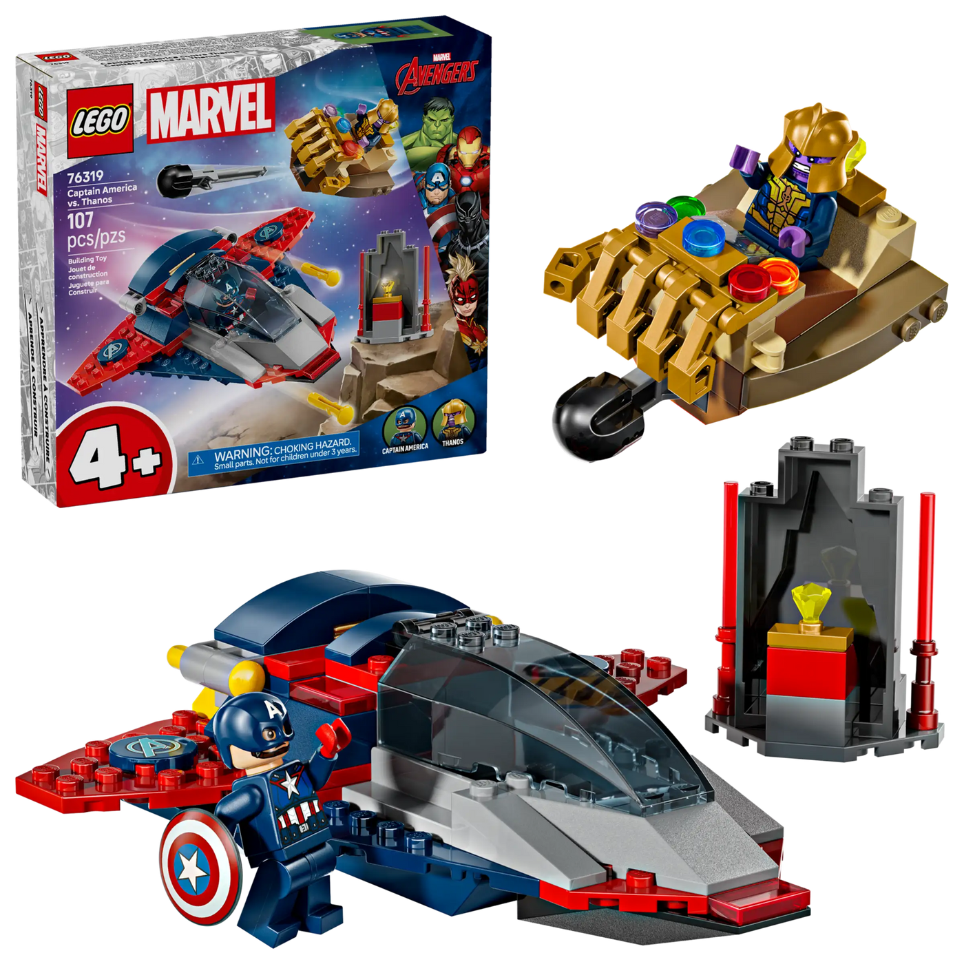 LEGO Marvel 76319 Captain America Vastaan Thanos