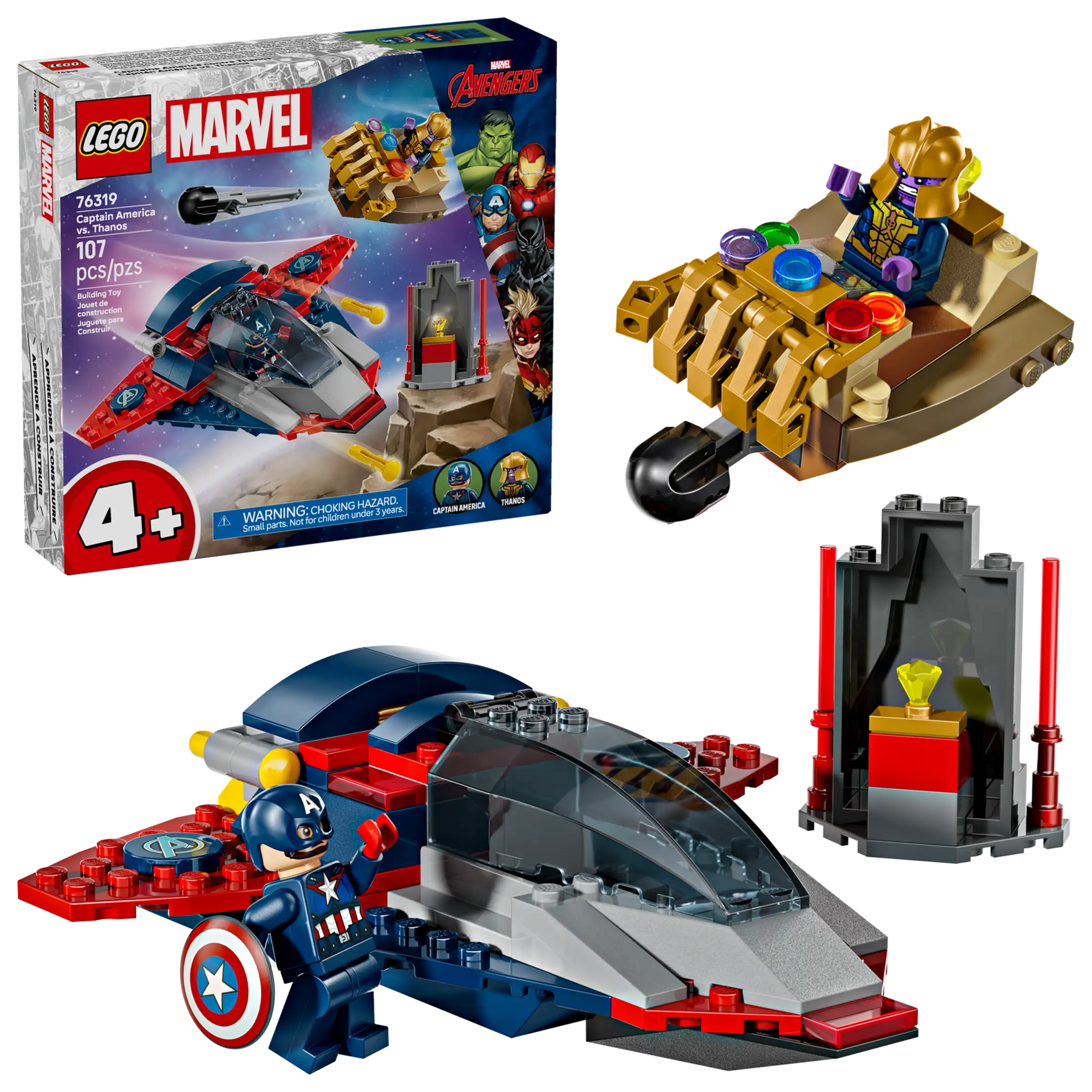 LEGO Marvel 76319 Captain America Vastaan Thanos