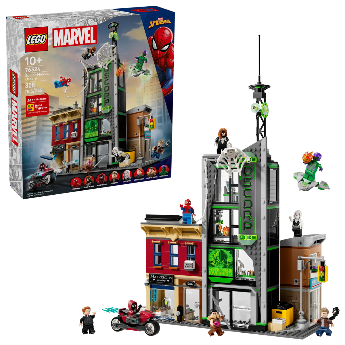 LEGO Marvel 76324 Spider-Man Vastaan Oscorp