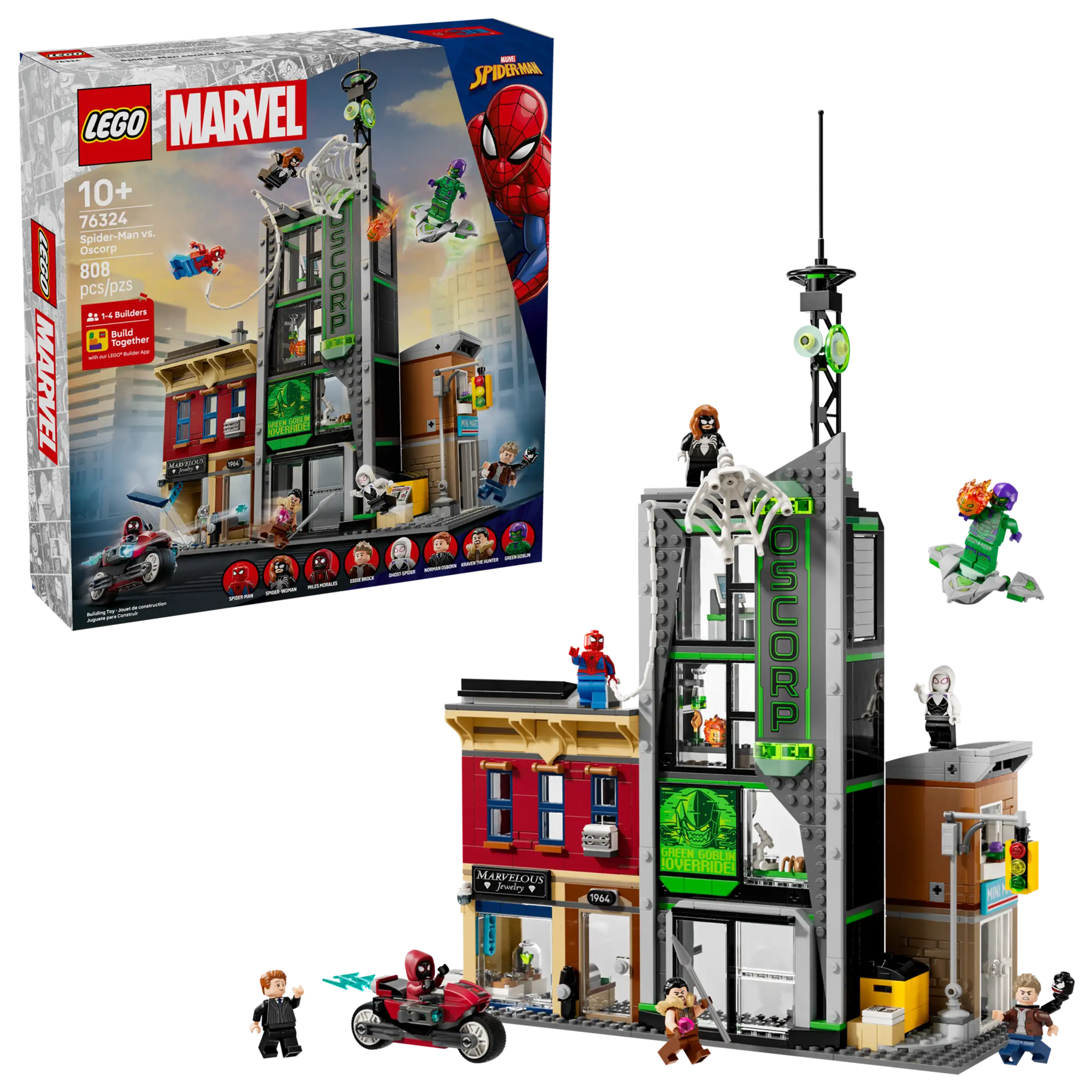 LEGO Marvel 76324 Spider-Man Vastaan Oscorp