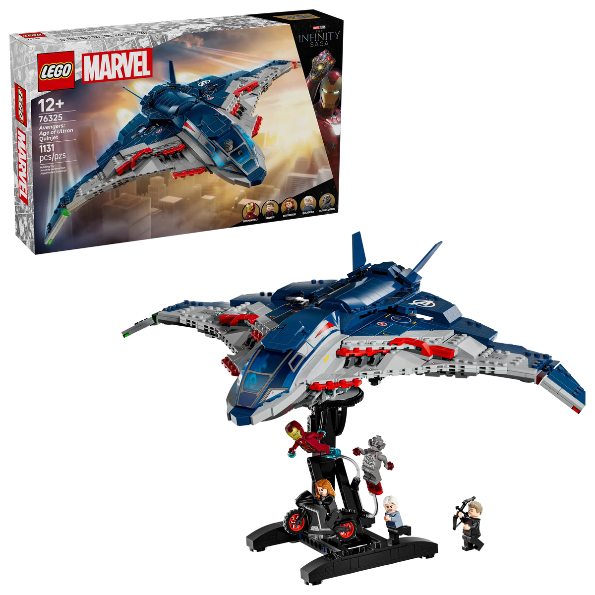 LEGO Marvel 76325 Avengers: Age of Ultron Quinjet