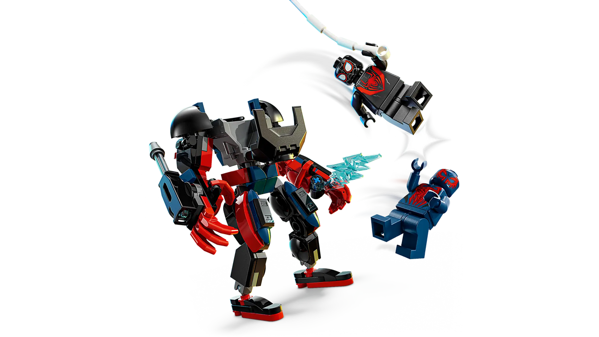 LEGO Marvel 76337 Miles Moralesin Robotti Vastaan Spider-Man 2099