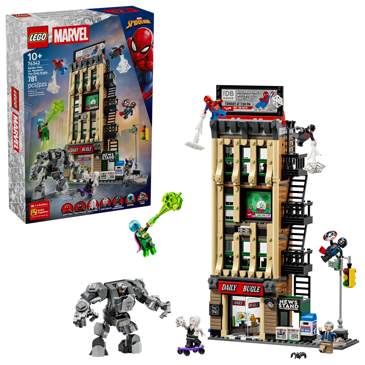 LEGO Marvel 76342 Spider-Man Vastaan Mysterio: Daily Bugle