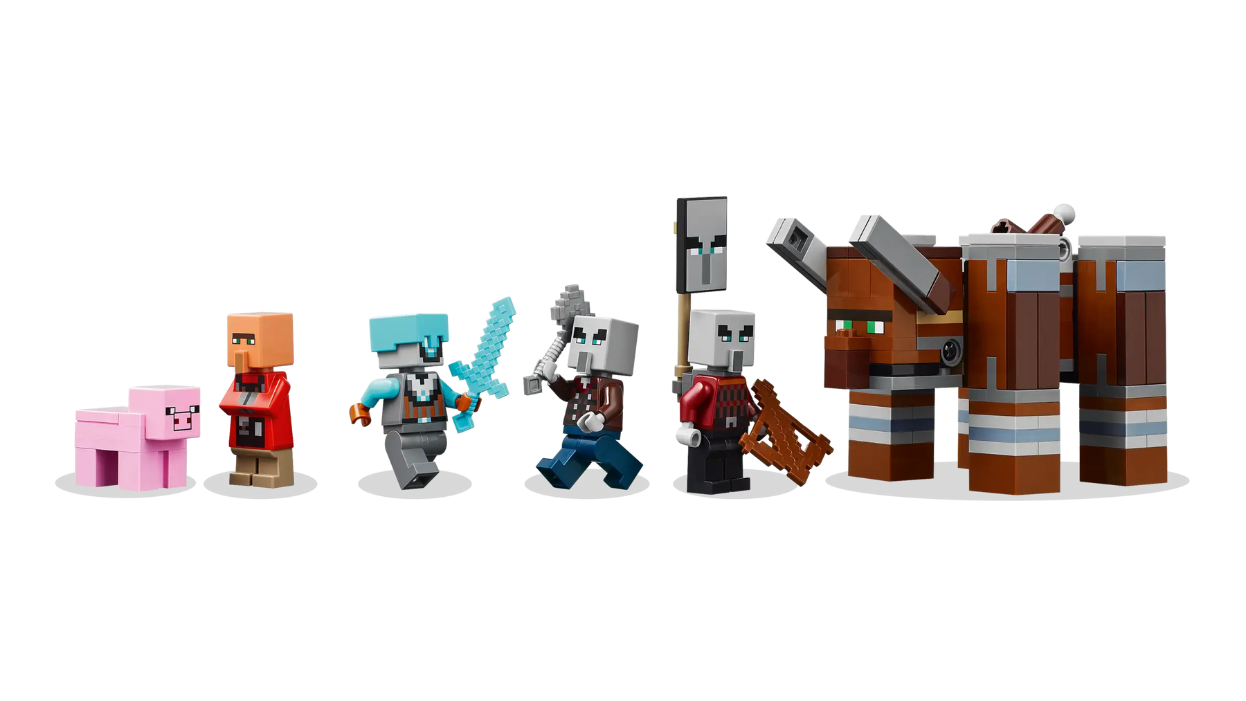 LEGO Minecraft 21278 Ryöstelijöiden Etuvartioasema ja Tuhokylvyri