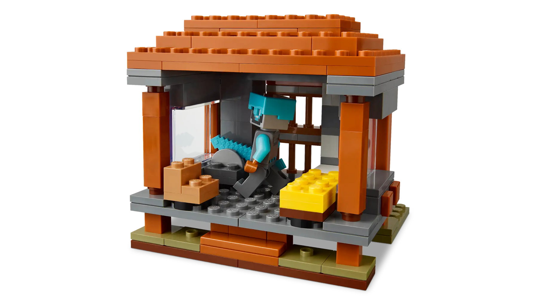 LEGO Minecraft 21278 Ryöstelijöiden Etuvartioasema ja Tuhokylvyri