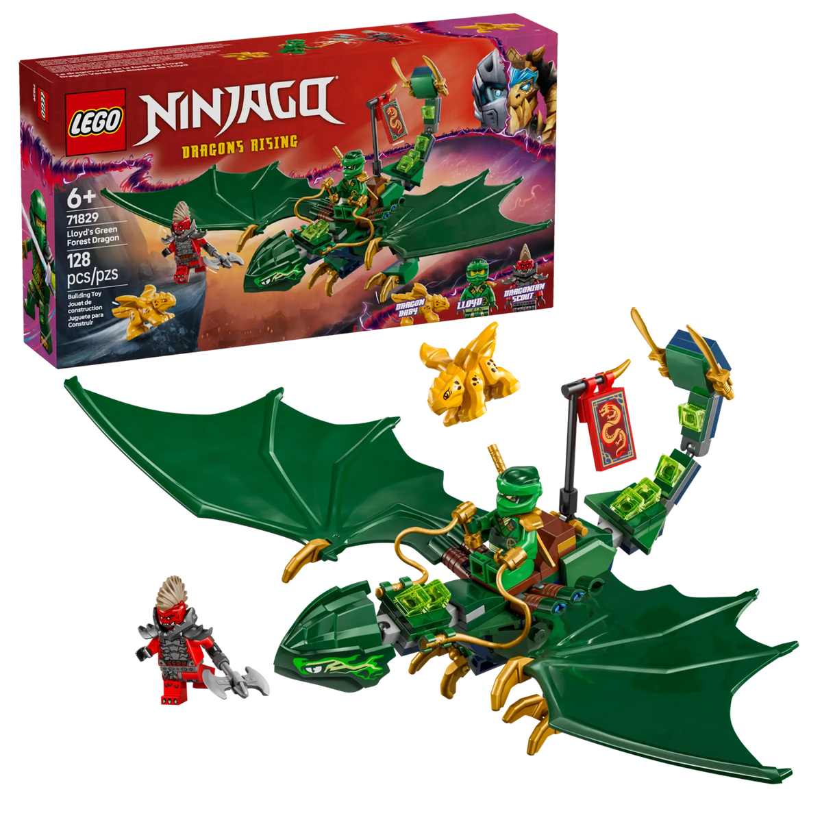 LEGO Ninjago 71829 Lloydin Metsänvihreä Lohikäärme