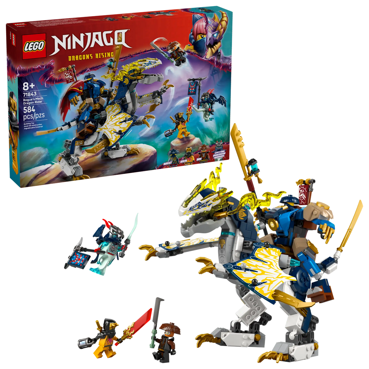 LEGO Ninjago 71843 Roguen Robottilohikäärmeratsu