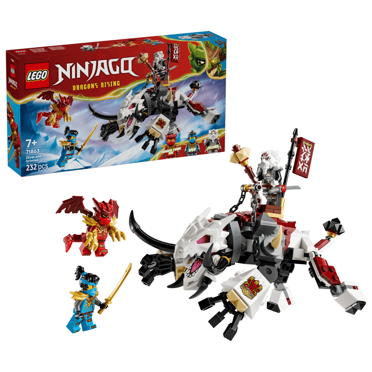 LEGO Ninjago 71863 Zilvar ja Lohikäärmepeto Grimtak
