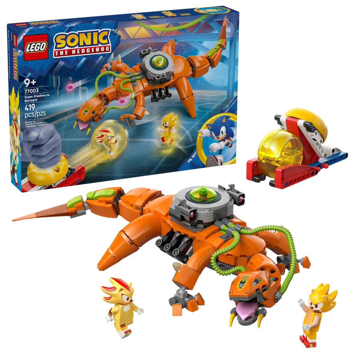 LEGO Sonic 77003 Super Shadow Vastaan Biolizard