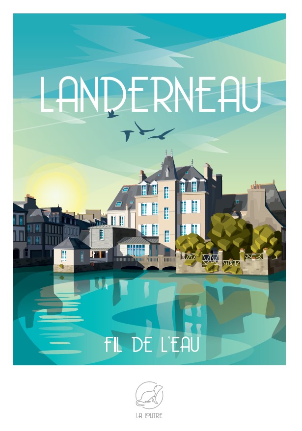 La Loutre 1000 Palan Palapeli LANDERNEAU Fil de l'Eau