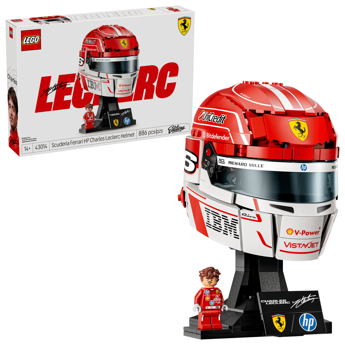 Lego 43014 Scuderia Ferrari HP Kypärä Charles Leclerc