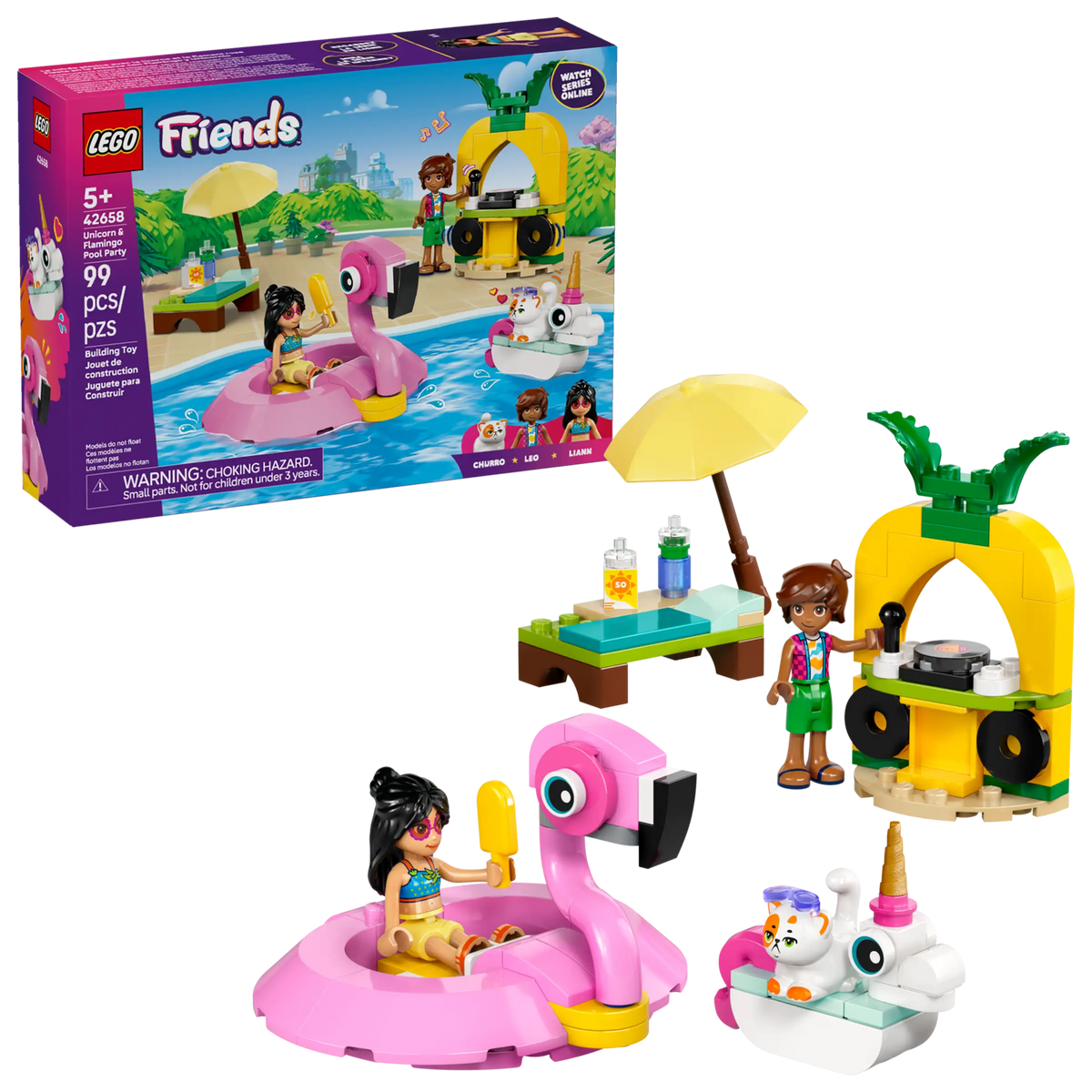 Lego Friends 42658 Allasbileet – Yksisarvinen ja Flamingo