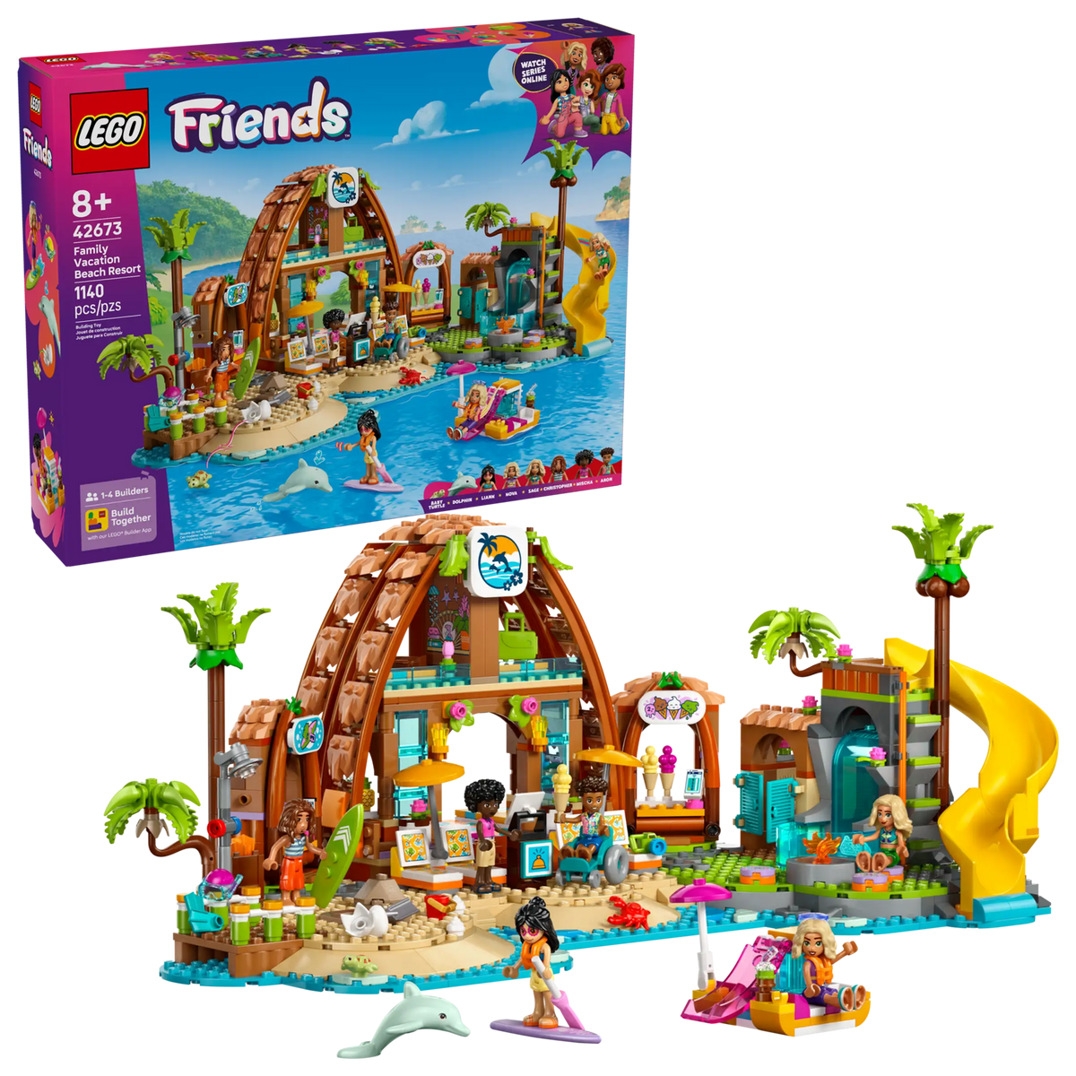 Lego Friends 42673 Koko Perheen Lomakohde Meren Rannalla