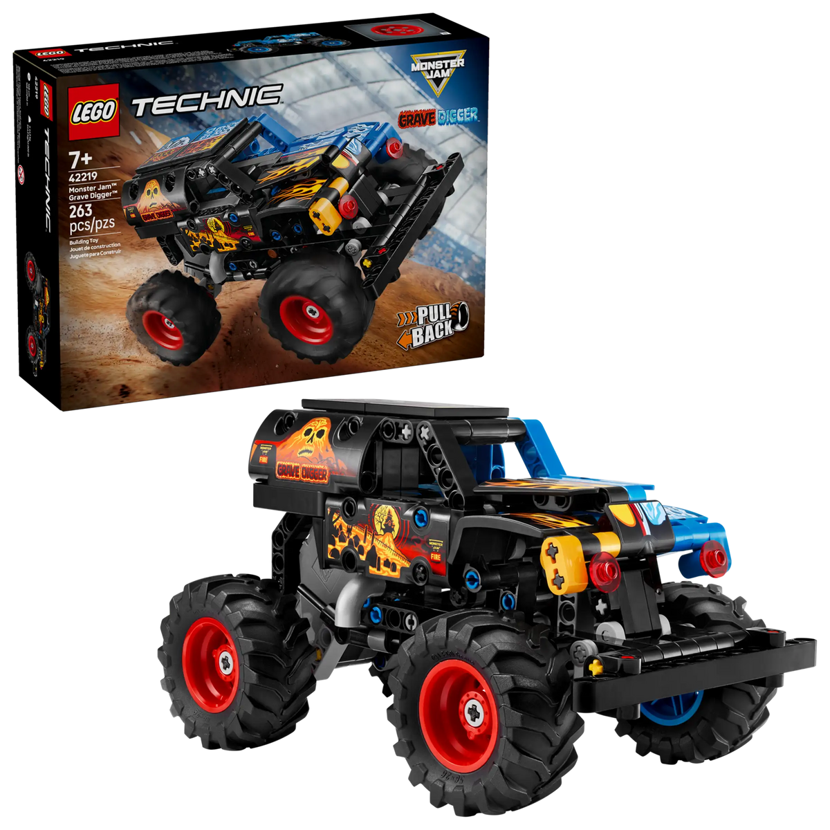 Lego Technic 42219 Monster Jam™ Grave Digger™ Tuli ja Jää
