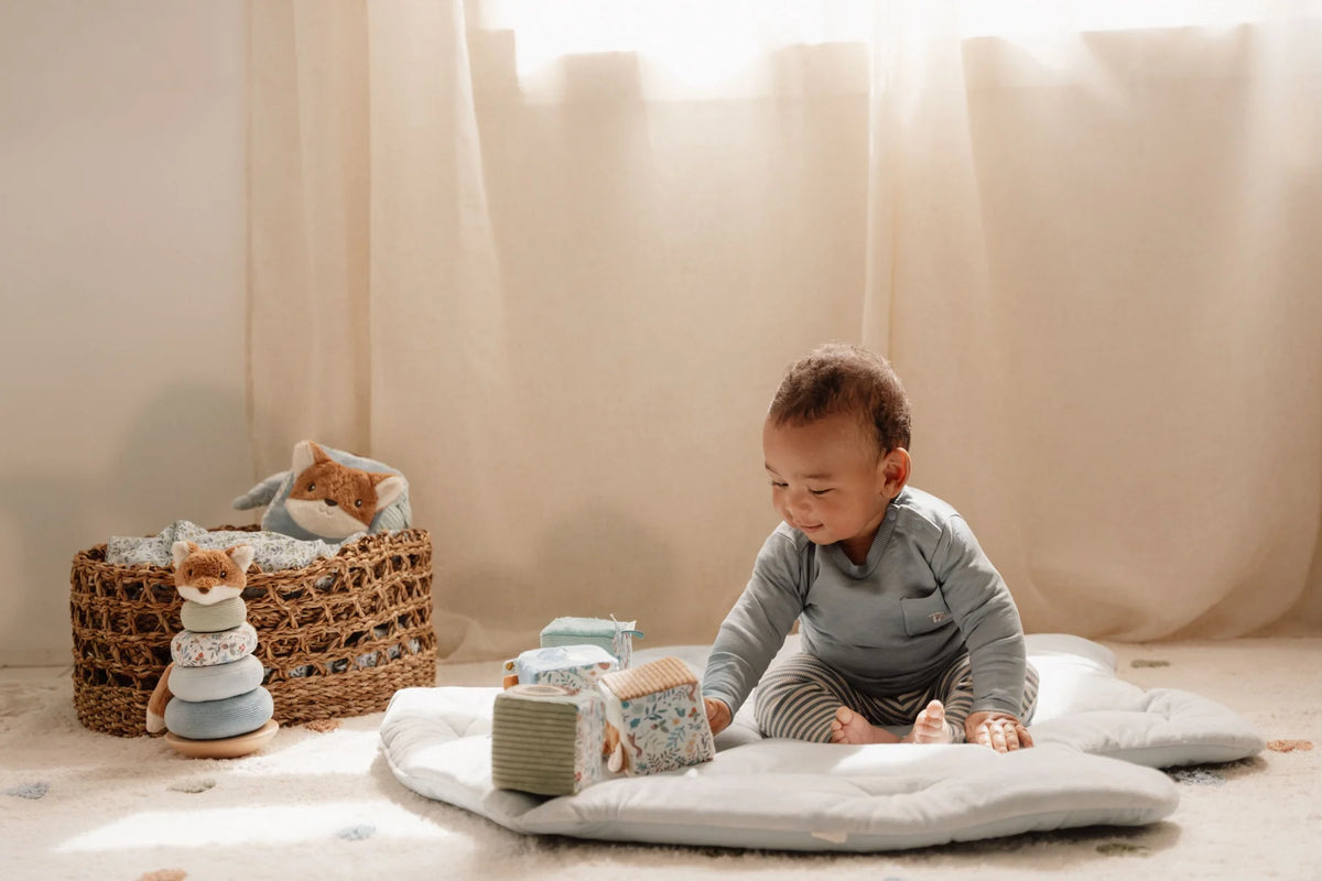 Little Dutch Forest Friends Pehmokuutiot Vaaleansininen