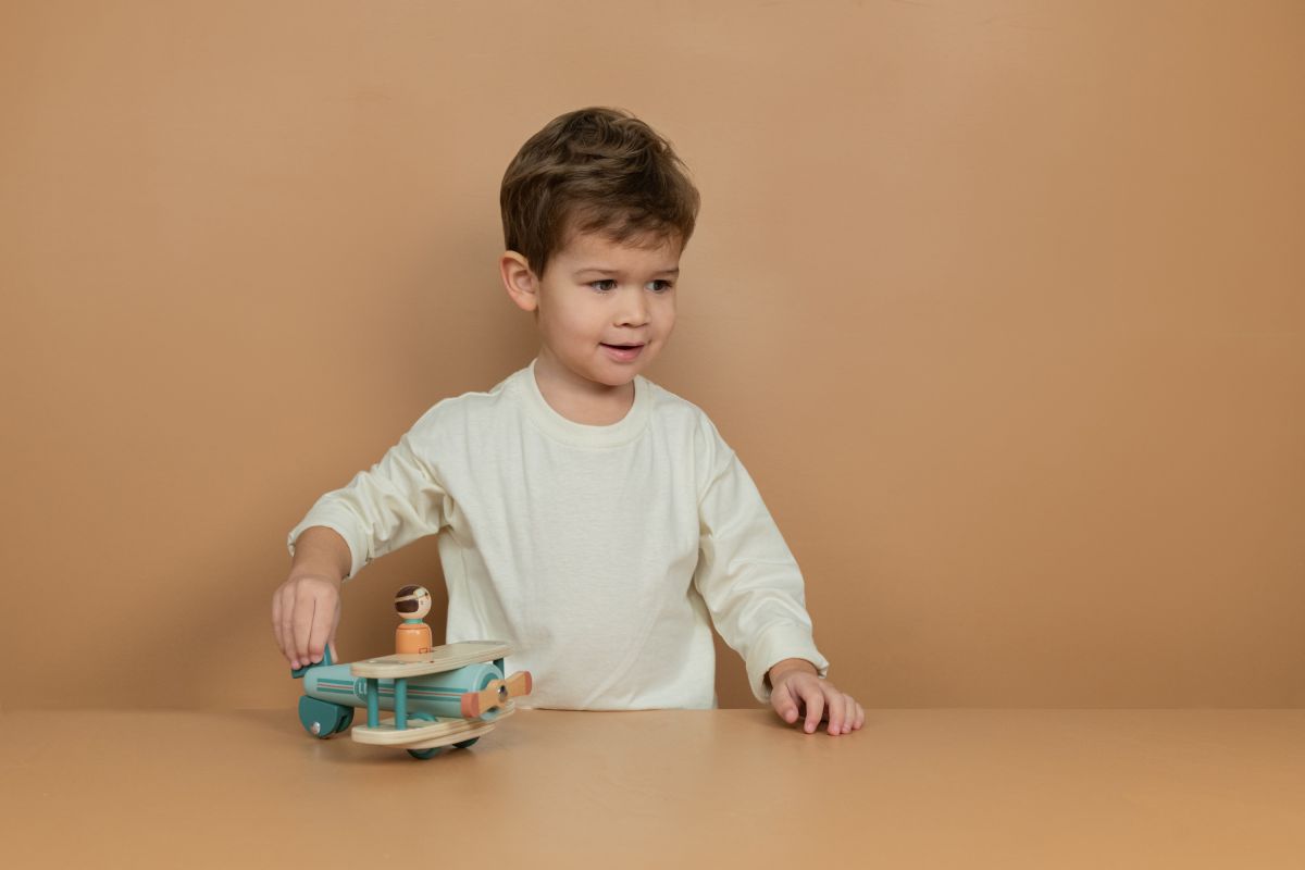 Little Dutch Puinen Lentokone ja Lentäjä