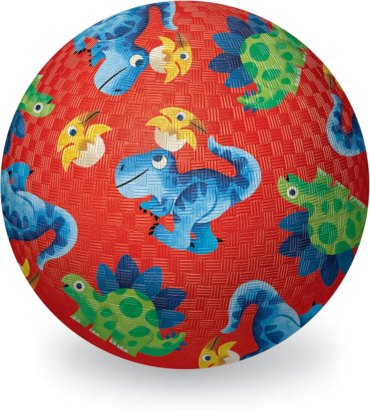 Luonnonkumipallo 13cm Dinosaurukset Punainen