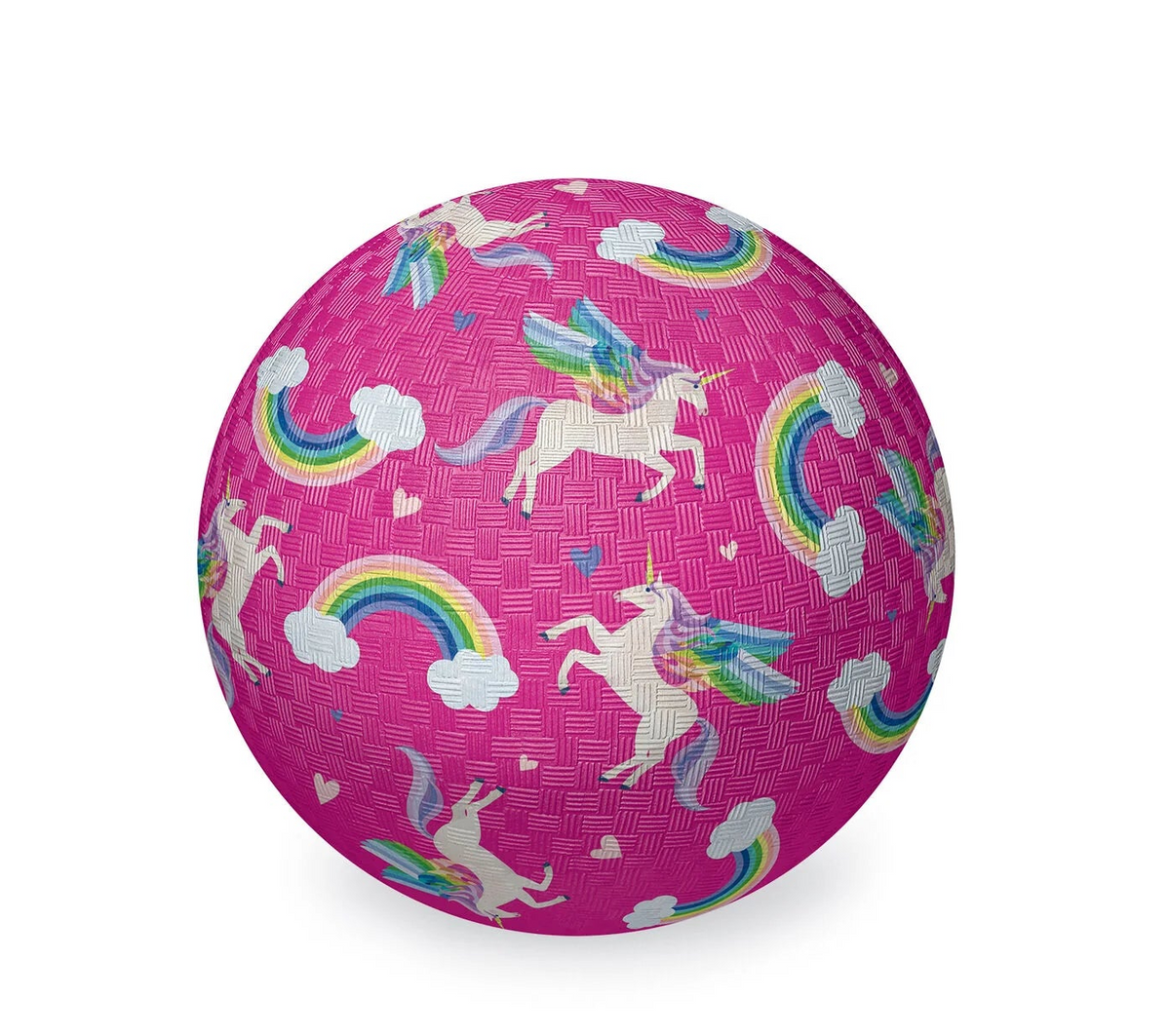 Luonnonkumipallo 13cm Yksisarviset Pinkki