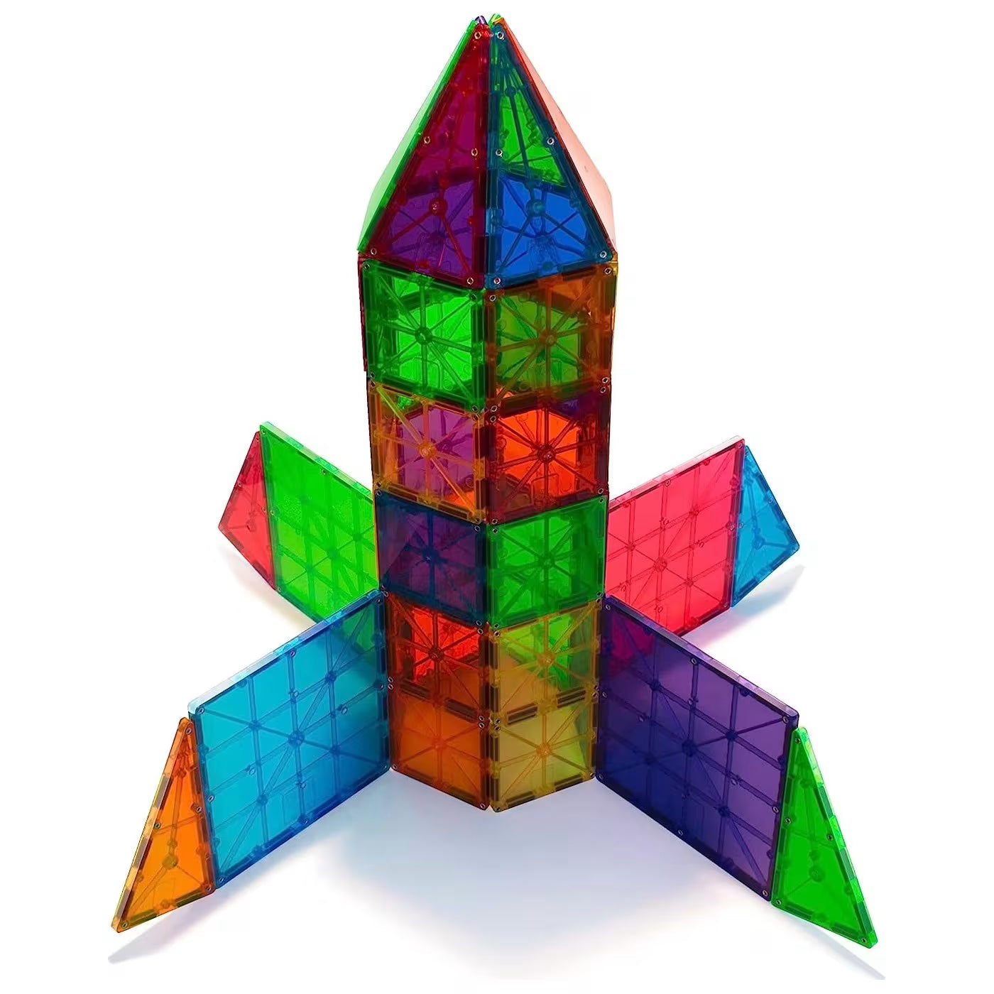 MAGNA-TILES® Clear Colours -Magneettirakennussarja 100 Osaa