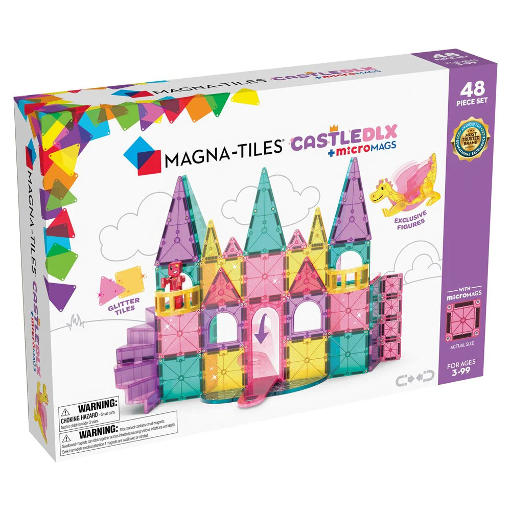 MAGNA-TILES Magneettirakennussarja Castle Deluxe Linna 48-osaa