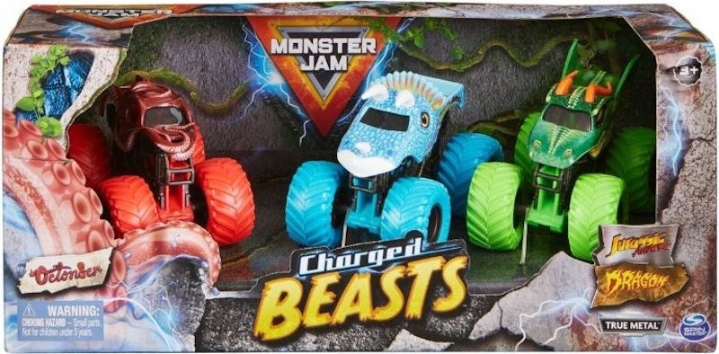 Monster Jam 1:64 Charged Beasts 3-pack