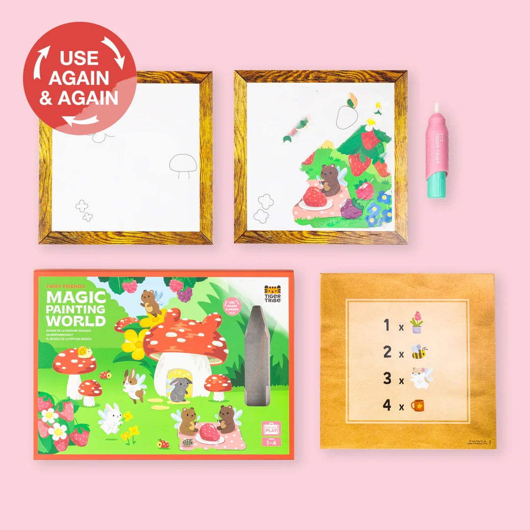 Magic Painting World Vedellä Värjättävät Kuvat- Fairy Friends