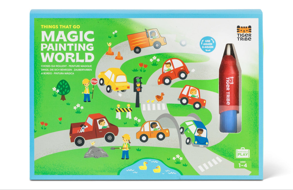 Magic Painting World Vedellä Värjättävät Kuvat- Things That Go/Kulkuneuvot