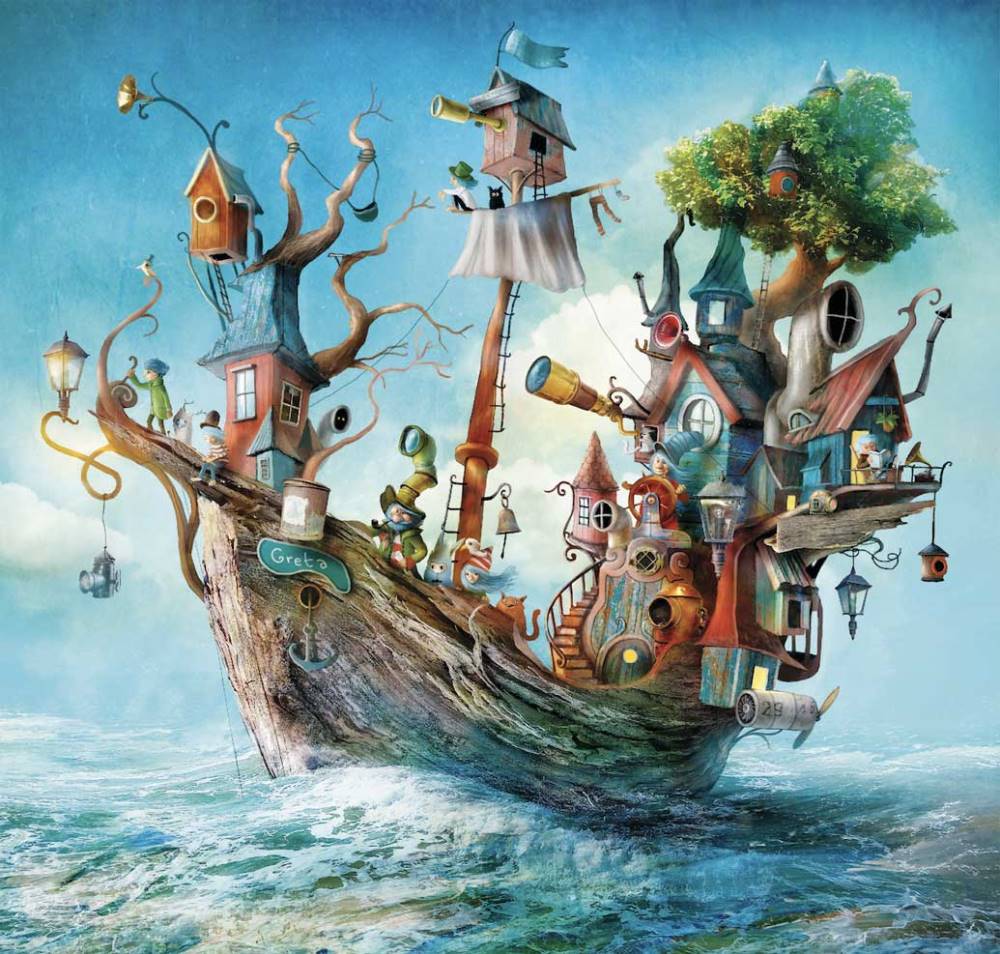 Magnolia Puzzles 1000 Palan Palapeli Off We Go!