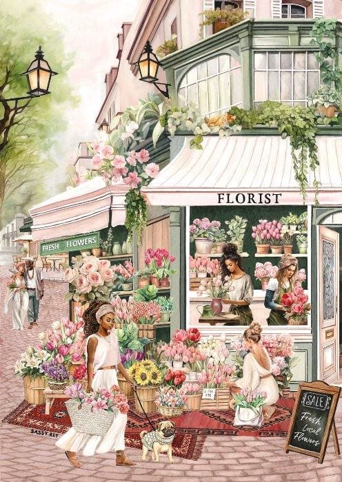 Magnolia Puzzles 1000 Palan Palapeli The Florist