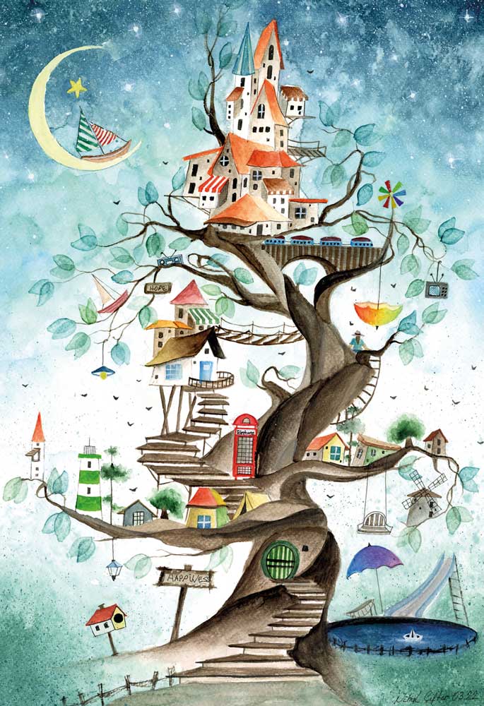 Magnolia Puzzles 1000 Palan Palapeli The Tale Of A Tree