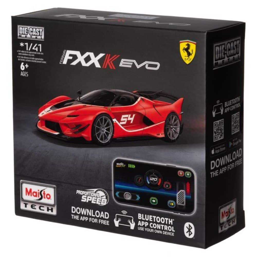 Maisto Tech Radio-Ohjattava Bluetooth Sovelluksella Ohjattava Ferrari FXXK Evo