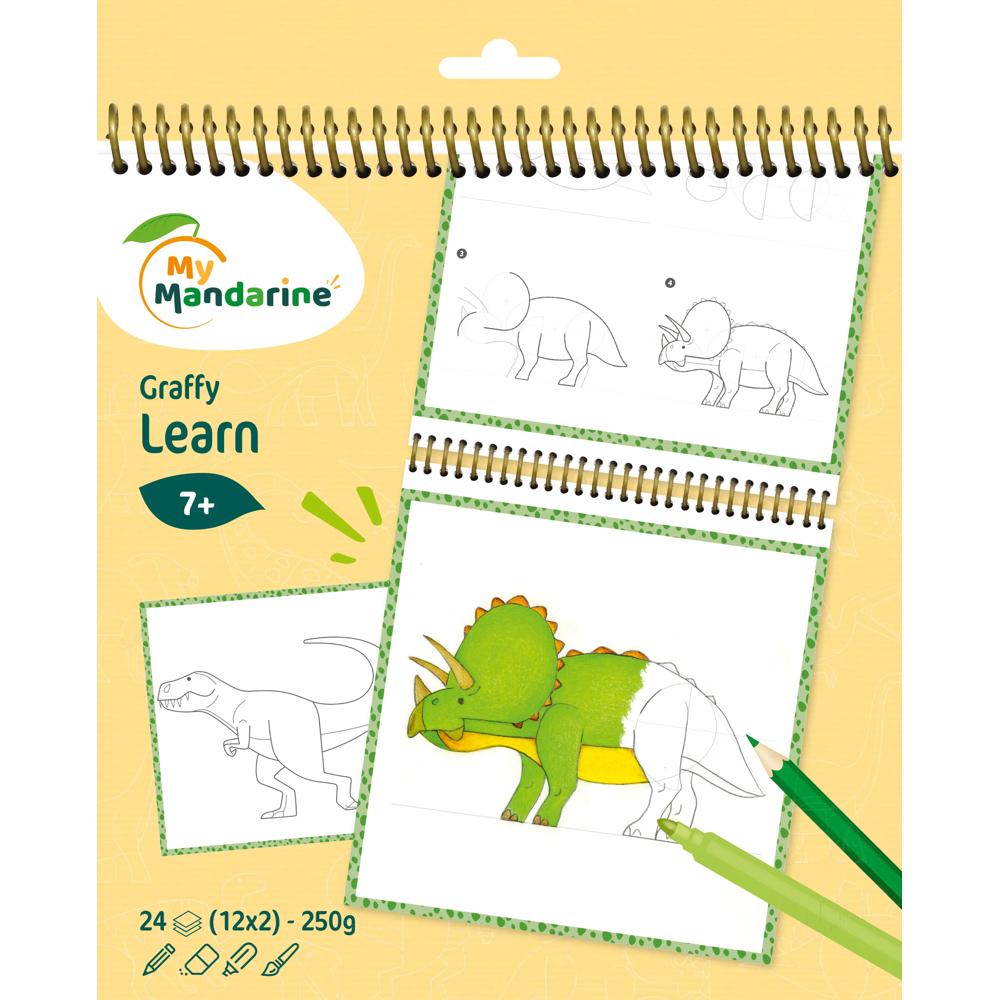 Mandarine Graffy Learn Opettele Piirtämään Dinosauruksia