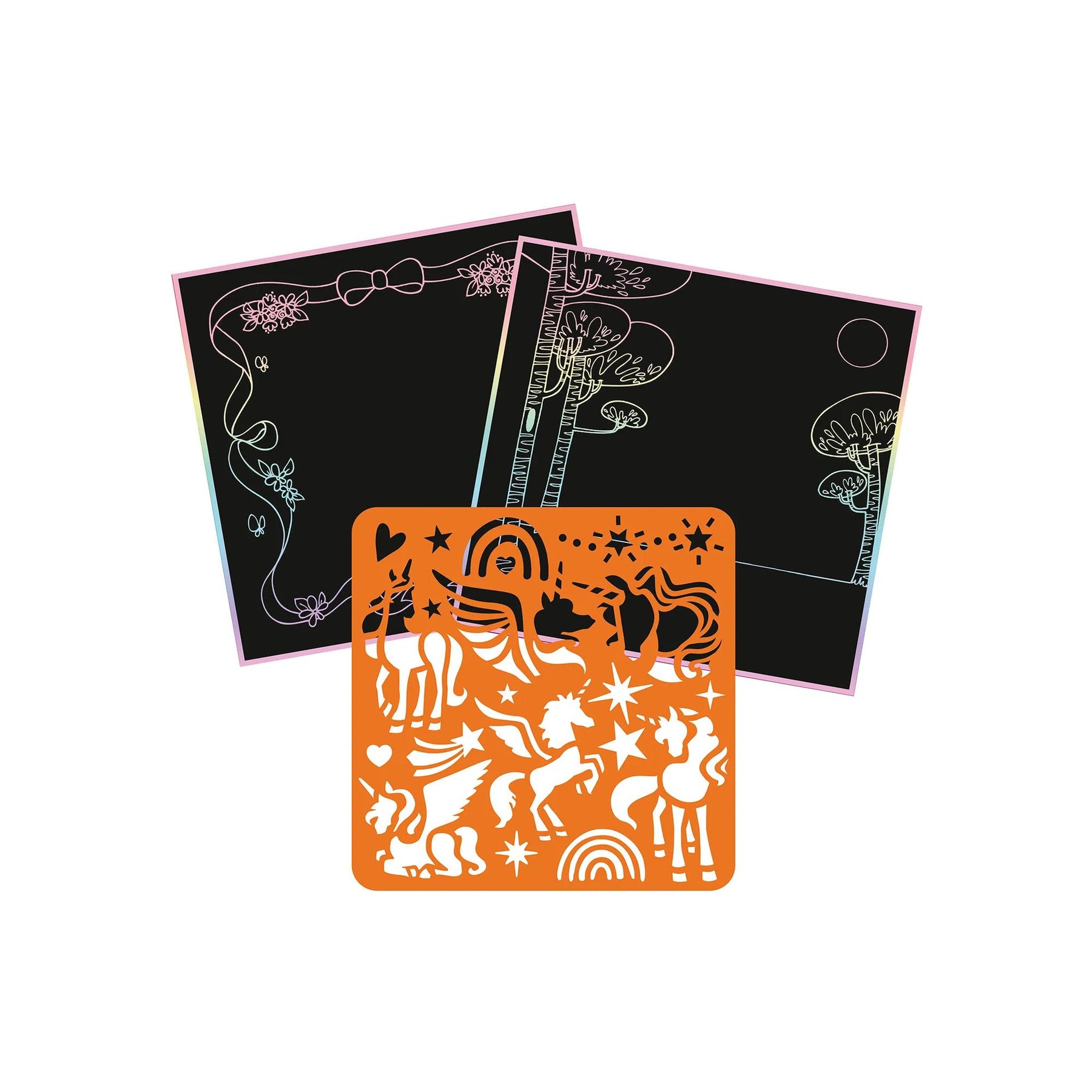 Mandarine Graffy Scratch Raaputusaskartelu Yksisarviset