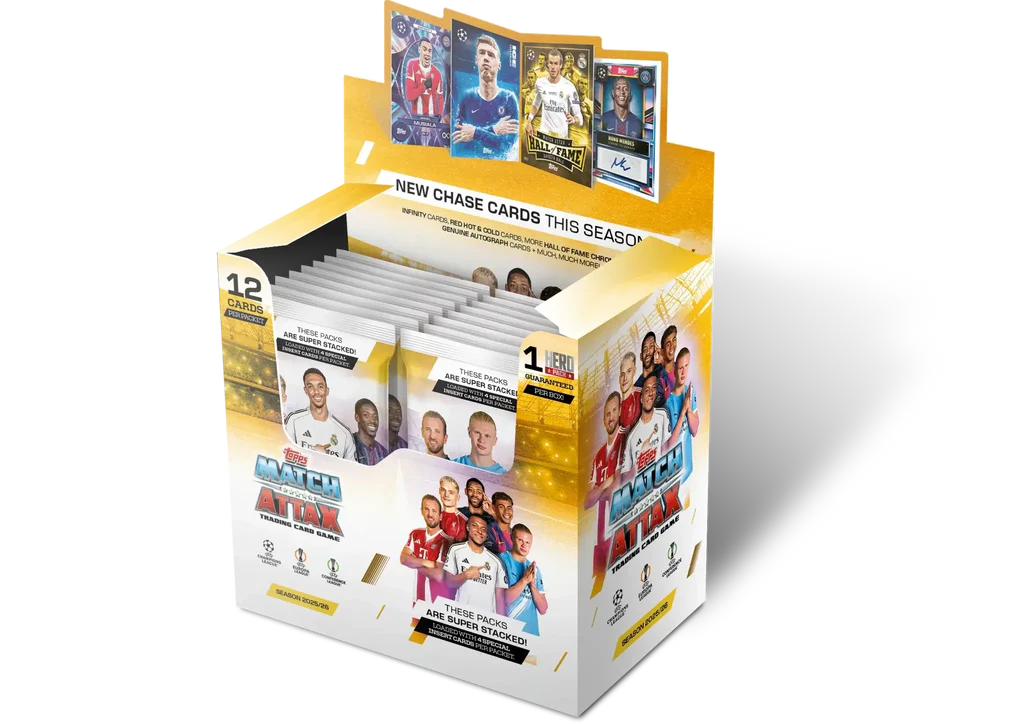 Match Attax Mestareiden Liiga 25/26 Jalkapallokortit