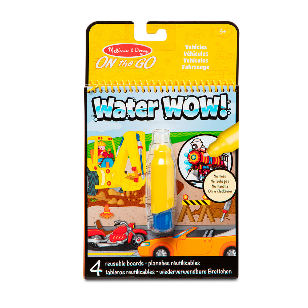 Melissa and Doug Water Wow! Vedellä Värjättävät Kuvat Ajoneuvot
