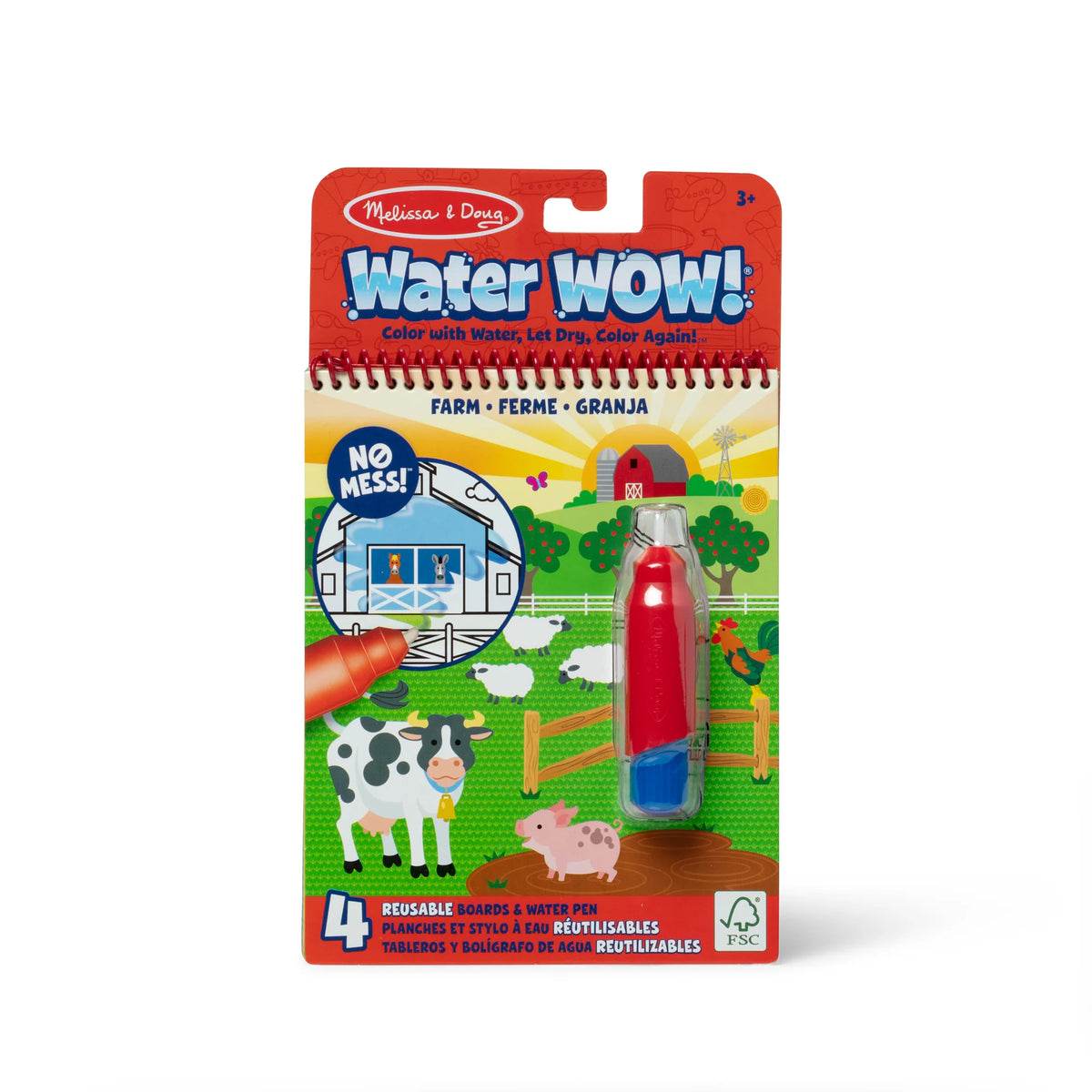 Melissa and Doug Water Wow! Vedellä Värjättävät Kuvat Maatila