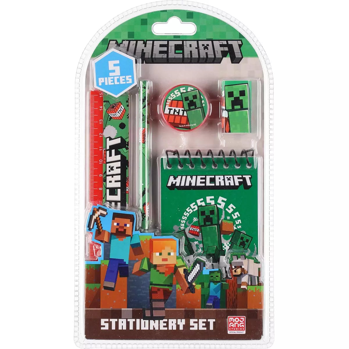 Minecraft Koulutarvikesetti 5 Osaa