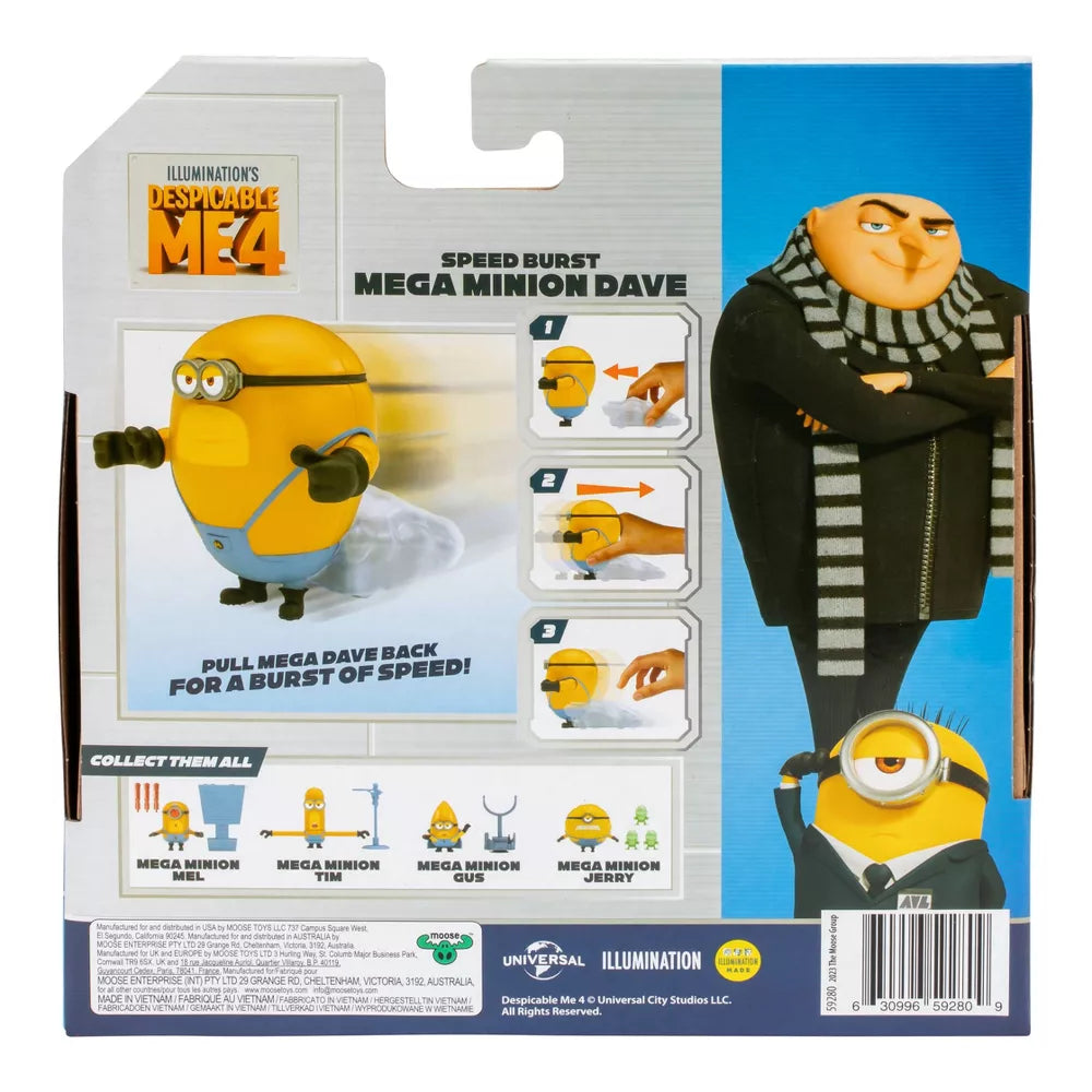 Minions Despicable Me 4 Speed Burst Mega Minion Dave