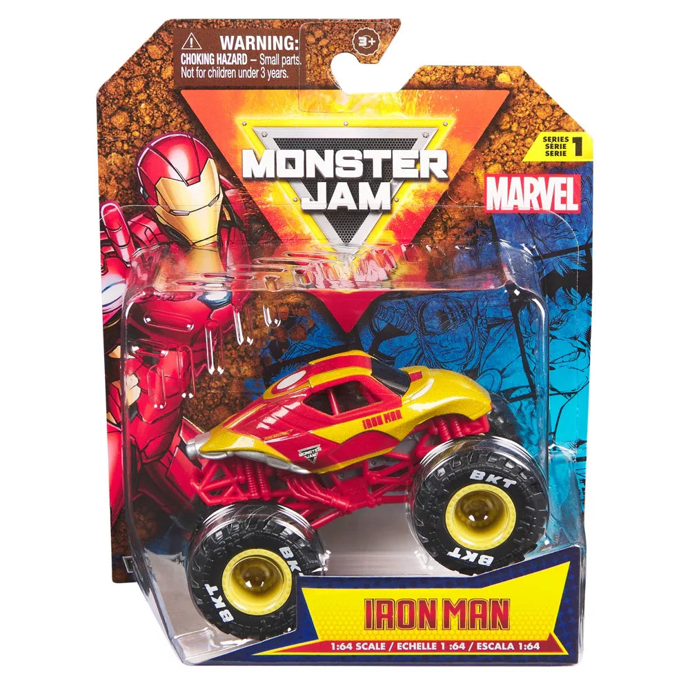 Monster Jam Marvel 1:64 Iron Man Monsteriauto