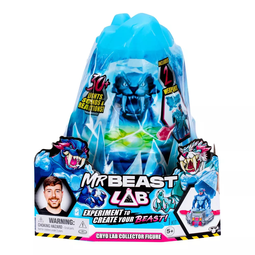 Mr Beast LAB Mutators Cryo Lab Collector Figure Valoilla ja Äänillä